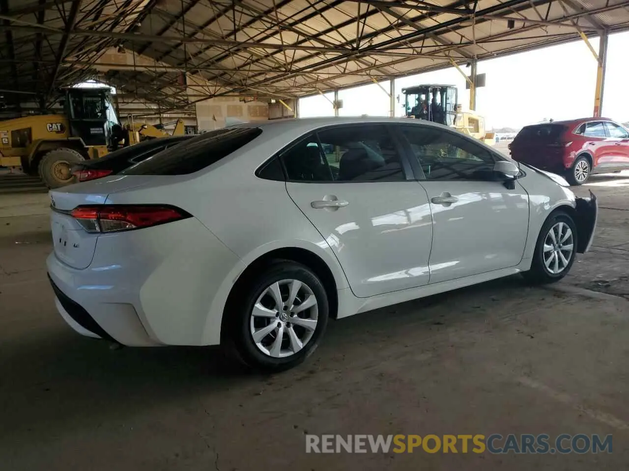 3 fotografías del automóvil dañado 5YFEPRAE6LP077644 TOYOTA COROLLA 2020
