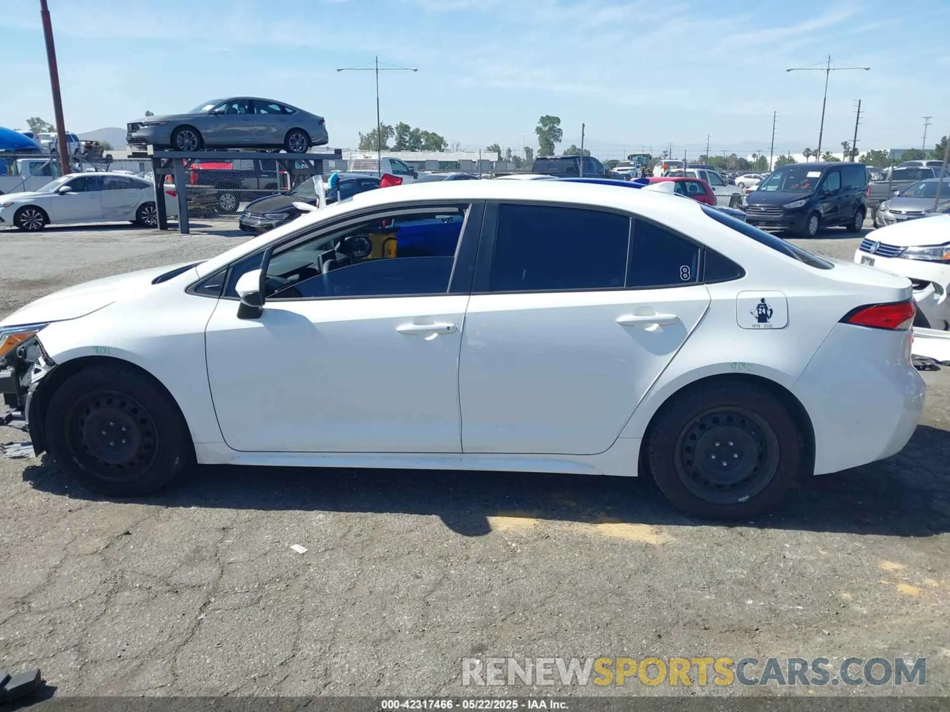 15 fotografías del automóvil dañado 5YFEPRAE6LP080222 TOYOTA COROLLA 2020