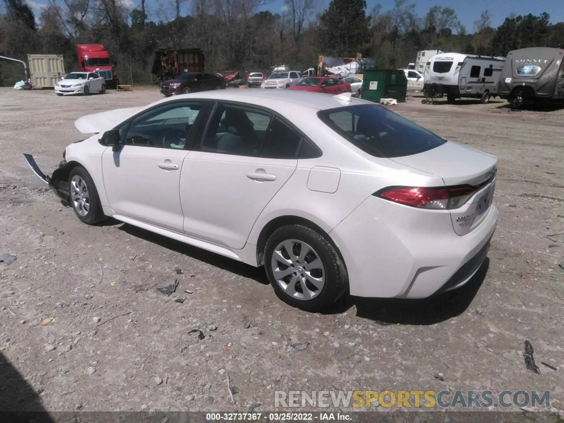 3 fotografías del automóvil dañado 5YFEPRAE6LP090815 TOYOTA COROLLA 2020