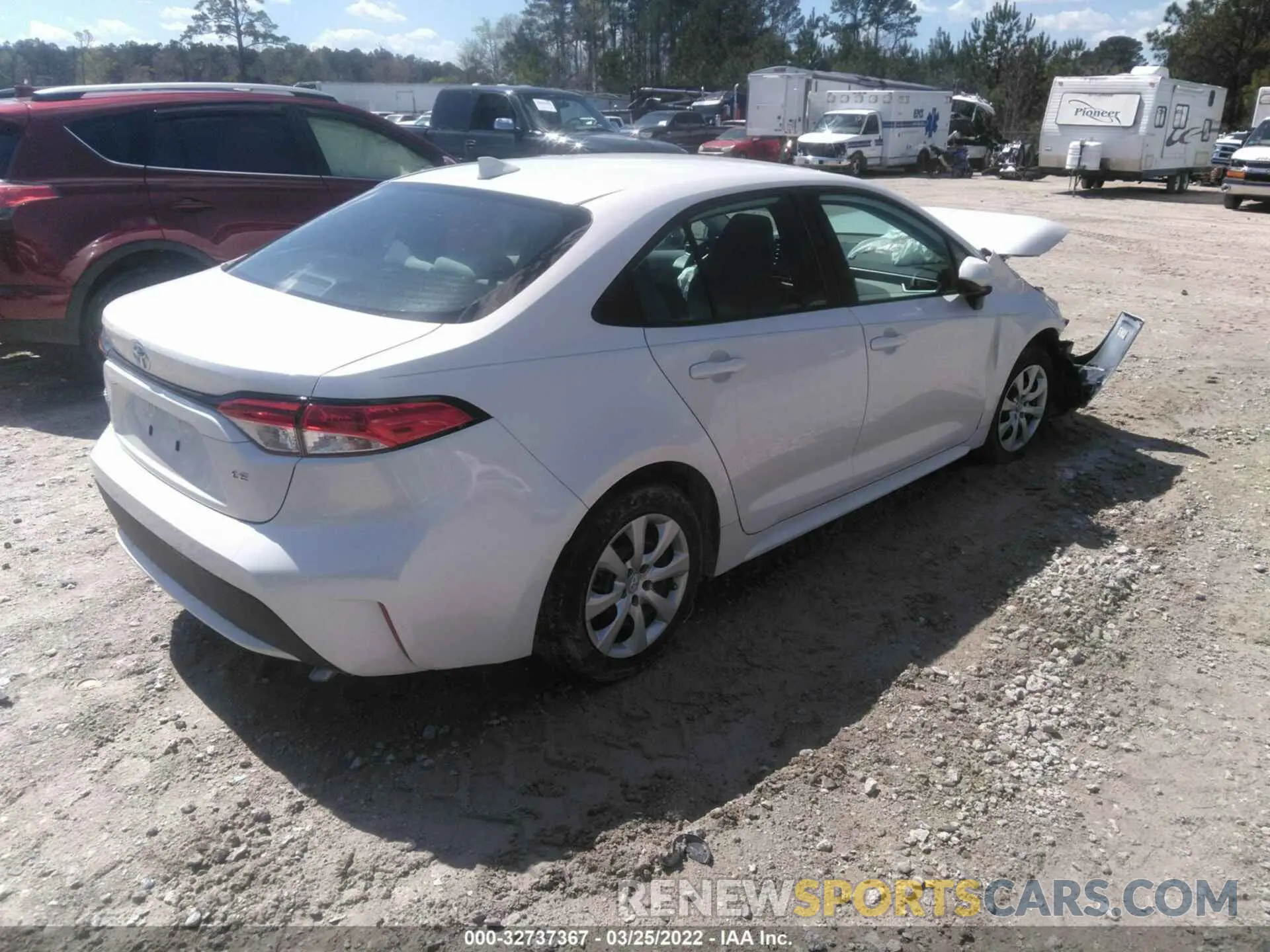 4 fotografías del automóvil dañado 5YFEPRAE6LP090815 TOYOTA COROLLA 2020