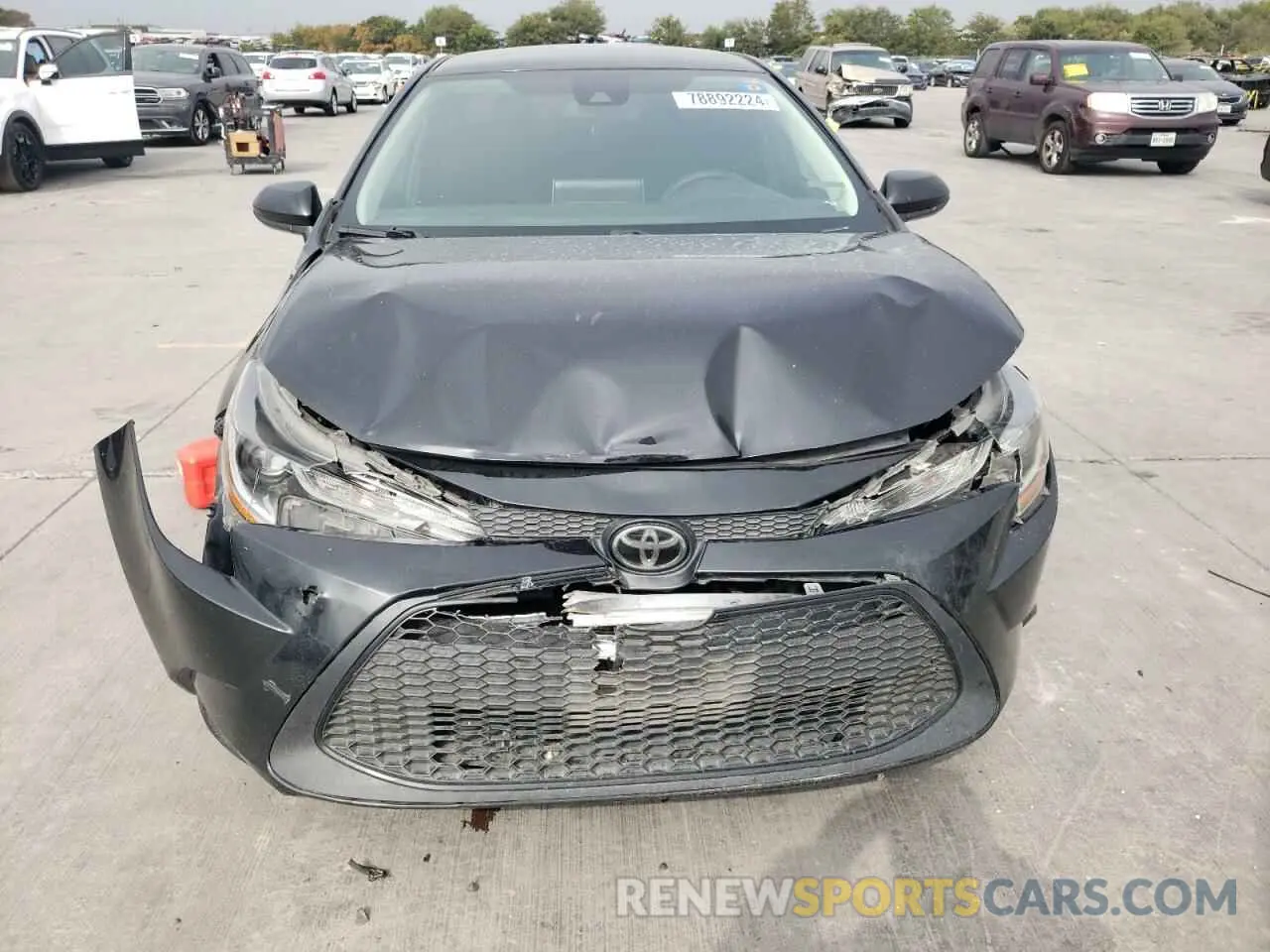 5 fotografías del automóvil dañado 5YFEPRAE6LP093195 TOYOTA COROLLA 2020