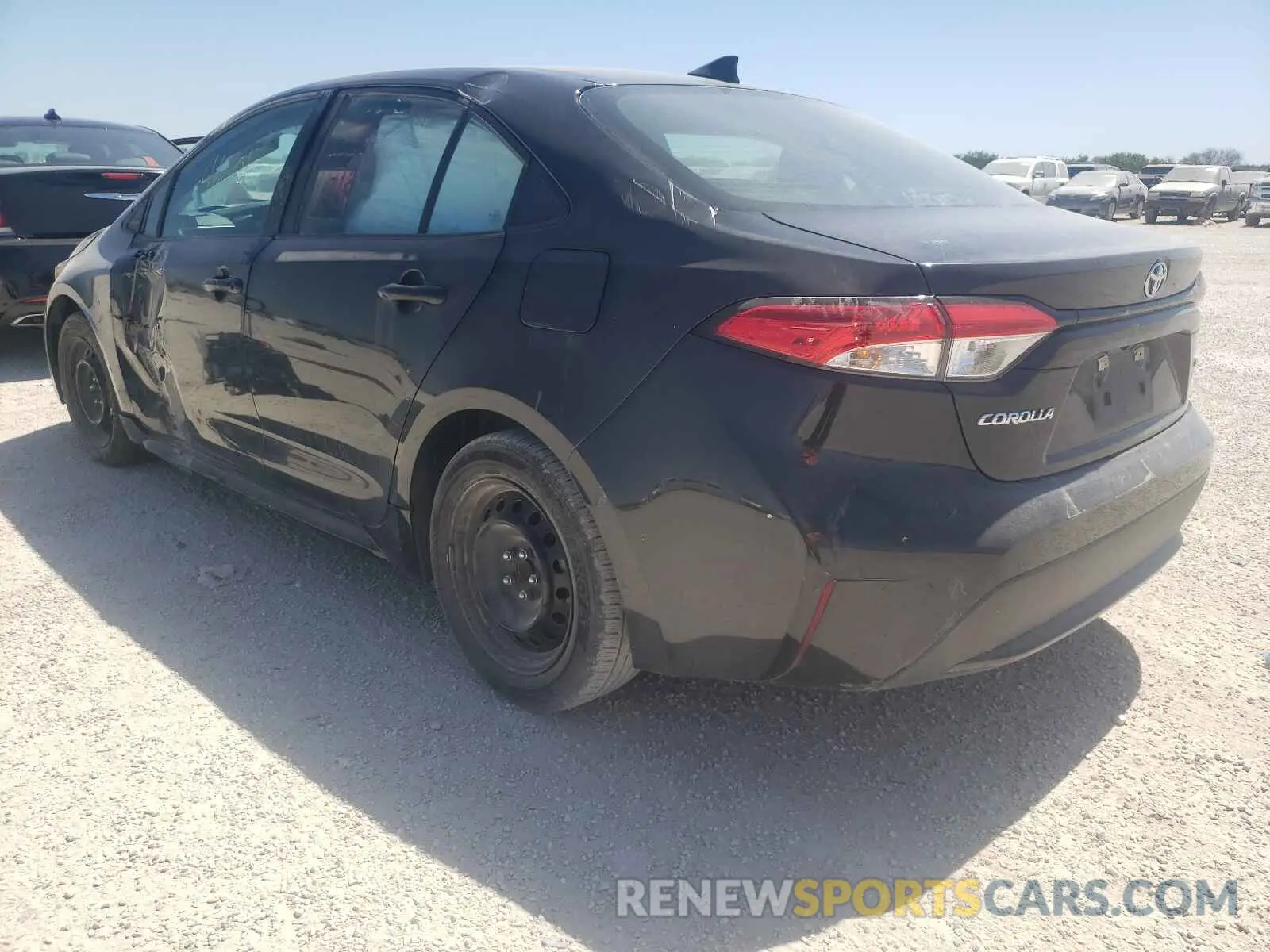 3 fotografías del automóvil dañado 5YFEPRAE6LP098932 TOYOTA COROLLA 2020