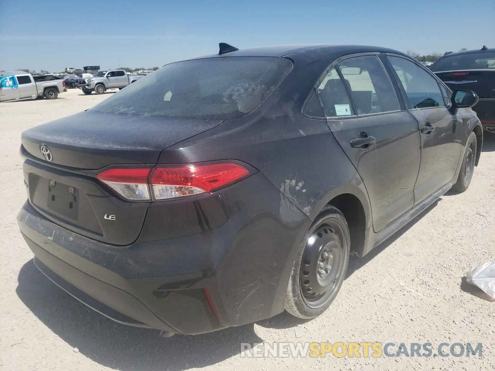 4 fotografías del automóvil dañado 5YFEPRAE6LP098932 TOYOTA COROLLA 2020