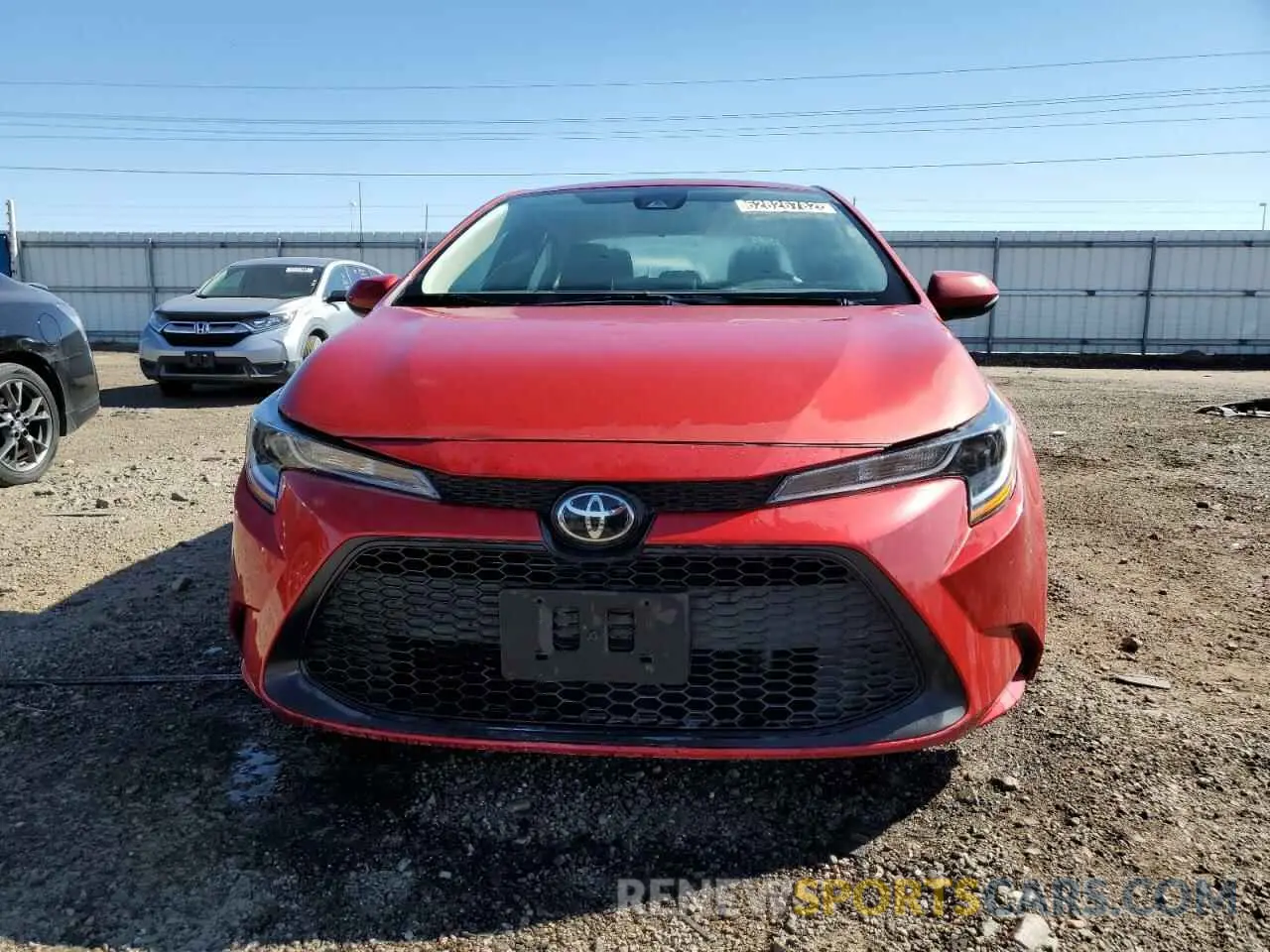 5 fotografías del automóvil dañado 5YFEPRAE6LP100033 TOYOTA COROLLA 2020