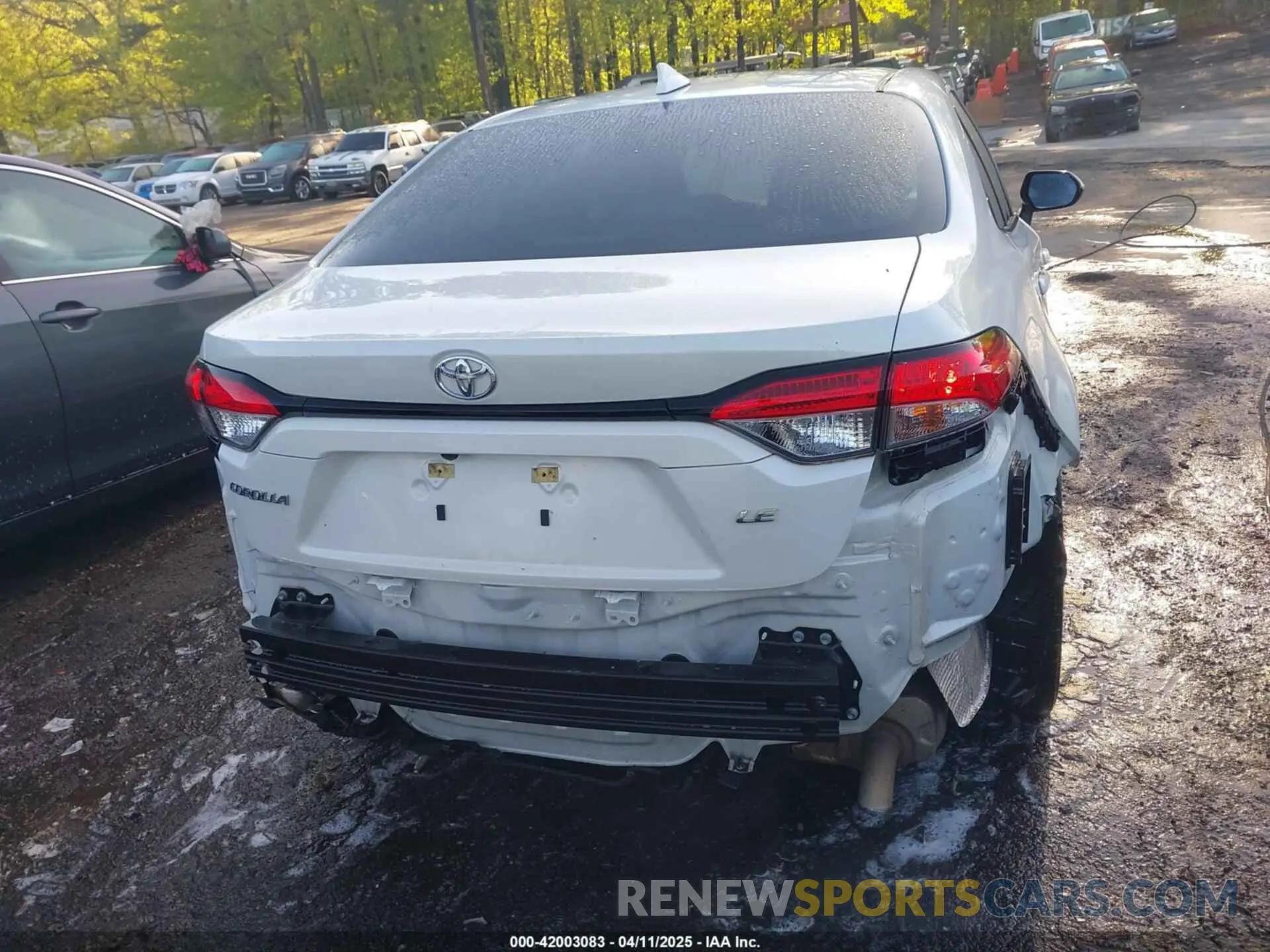 6 fotografías del automóvil dañado 5YFEPRAE6LP100260 TOYOTA COROLLA 2020