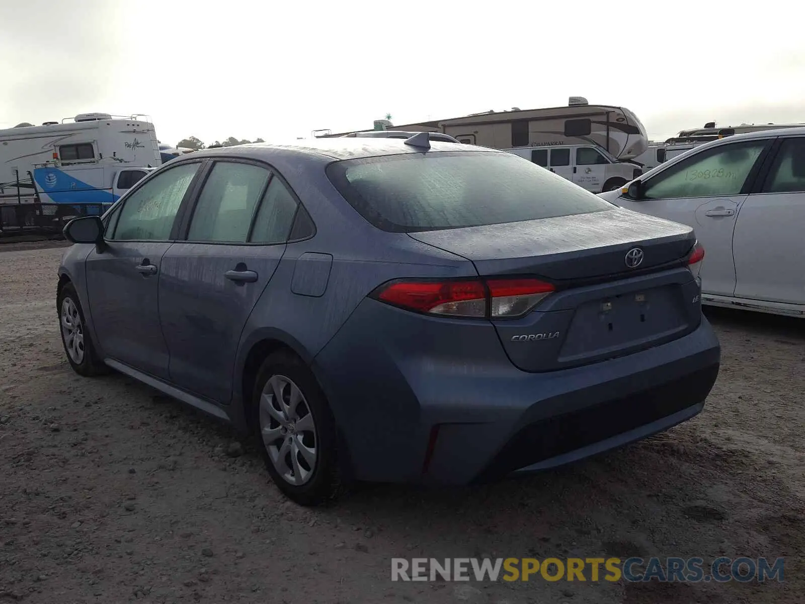3 fotografías del automóvil dañado 5YFEPRAE6LP101702 TOYOTA COROLLA 2020