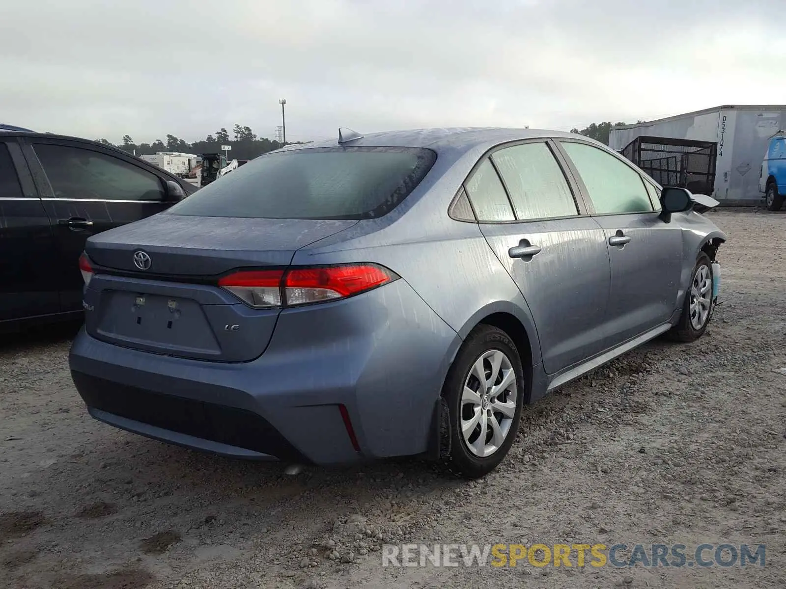 4 fotografías del automóvil dañado 5YFEPRAE6LP101702 TOYOTA COROLLA 2020