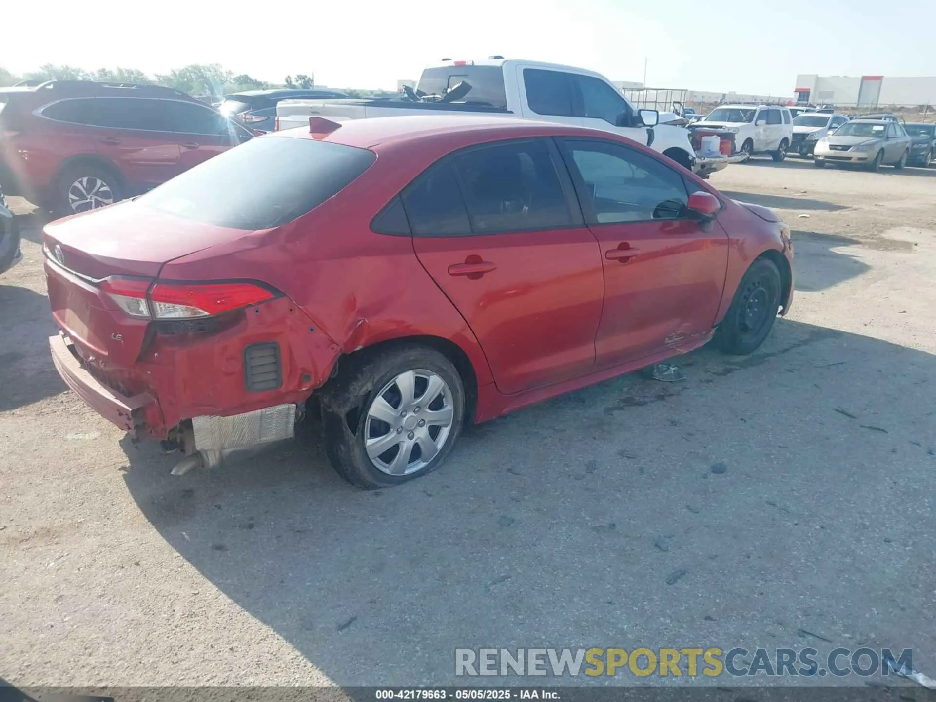 4 fotografías del automóvil dañado 5YFEPRAE6LP106267 TOYOTA COROLLA 2020