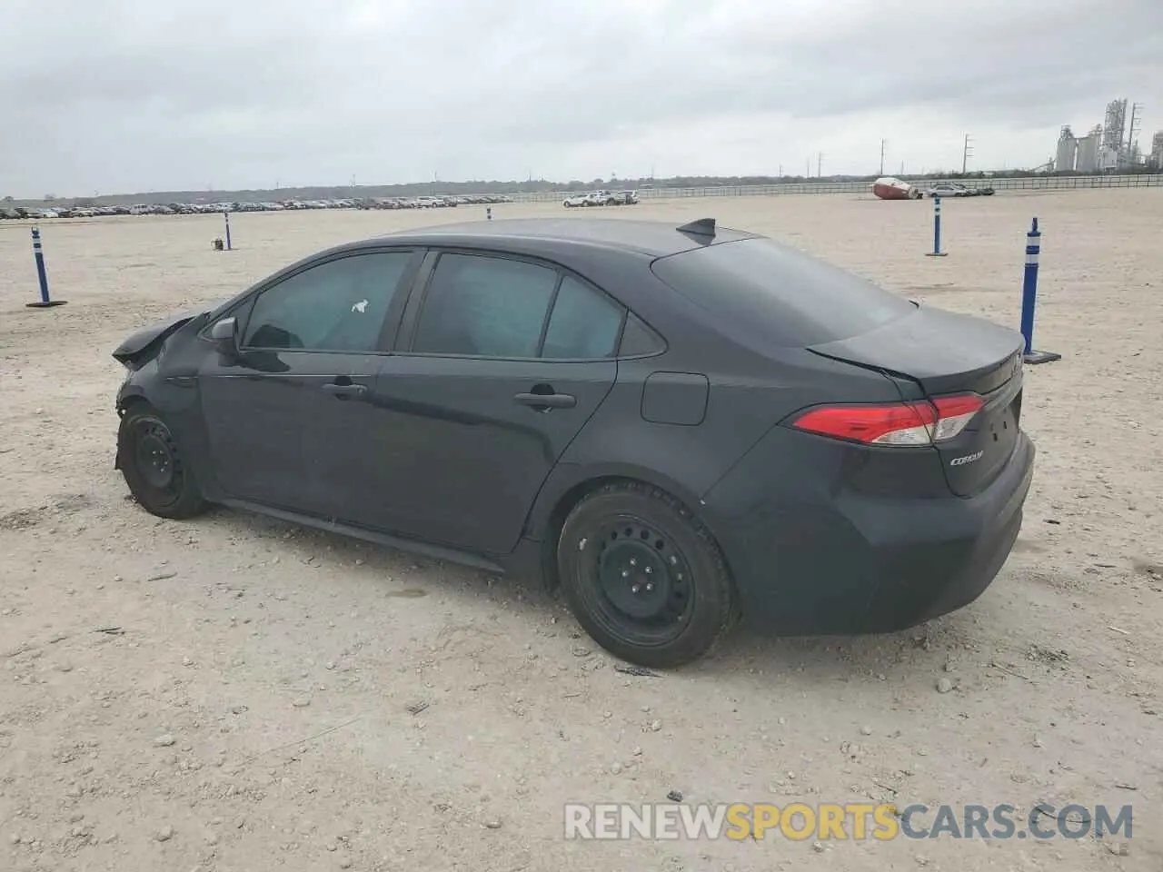 2 fotografías del automóvil dañado 5YFEPRAE6LP111100 TOYOTA COROLLA 2020