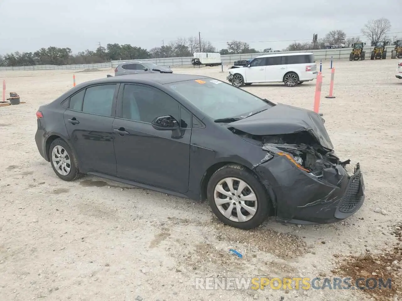 4 fotografías del automóvil dañado 5YFEPRAE6LP111100 TOYOTA COROLLA 2020