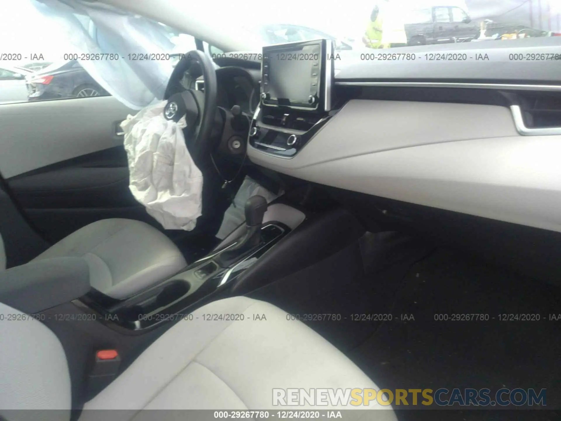 5 fotografías del automóvil dañado 5YFEPRAE6LP117818 TOYOTA COROLLA 2020