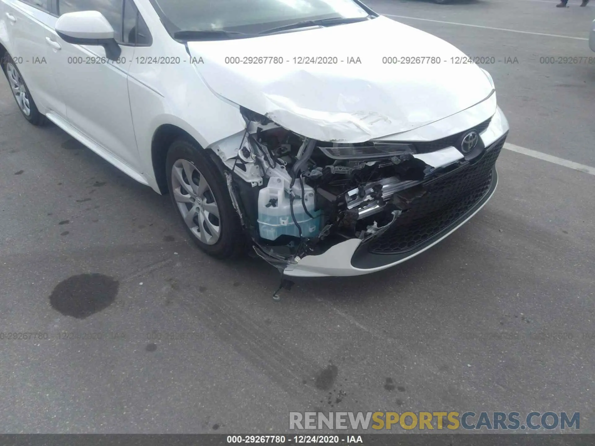 6 fotografías del automóvil dañado 5YFEPRAE6LP117818 TOYOTA COROLLA 2020