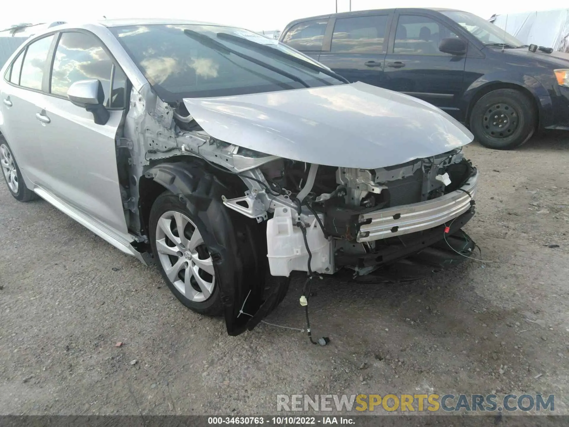 6 fotografías del automóvil dañado 5YFEPRAE6LP127541 TOYOTA COROLLA 2020