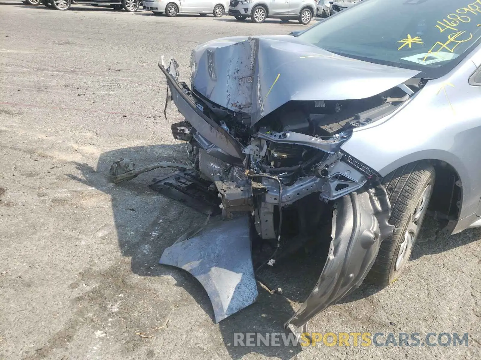 9 fotografías del automóvil dañado 5YFEPRAE6LP130469 TOYOTA COROLLA 2020