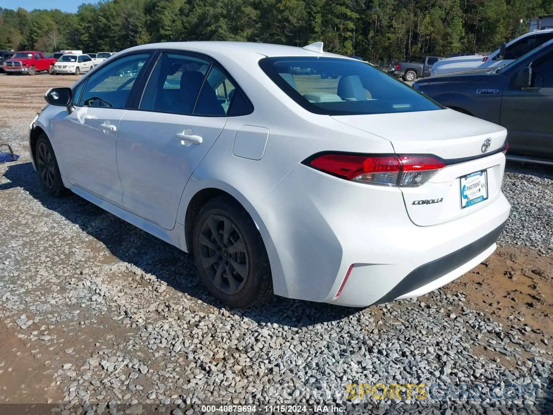 3 fotografías del automóvil dañado 5YFEPRAE6LP137566 TOYOTA COROLLA 2020