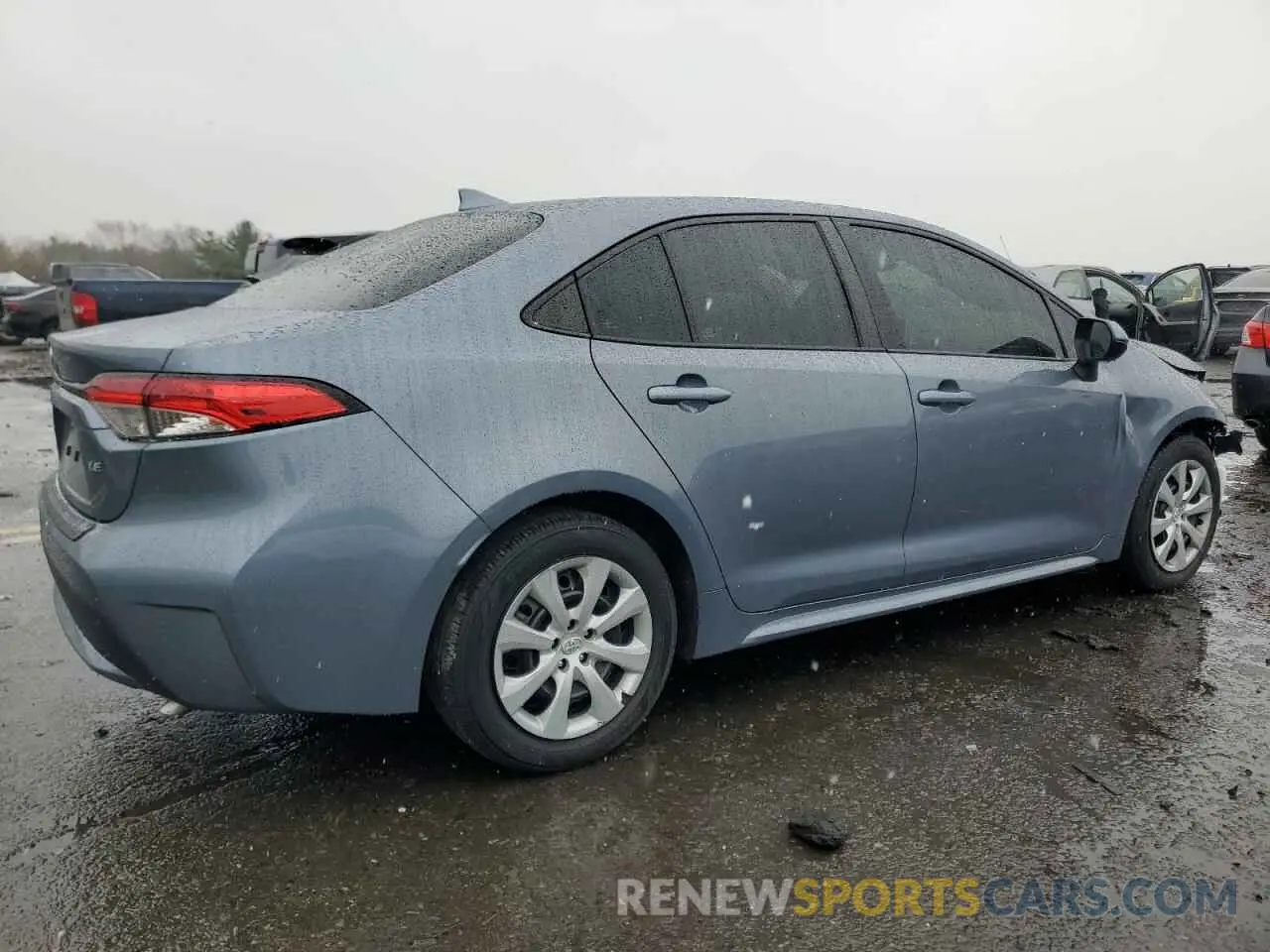 3 fotografías del automóvil dañado 5YFEPRAE6LP144856 TOYOTA COROLLA 2020