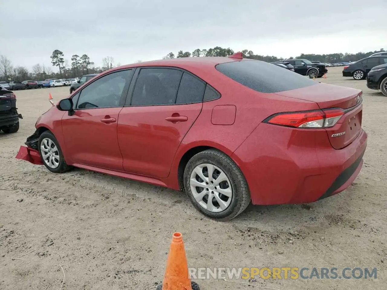 2 fotografías del automóvil dañado 5YFEPRAE6LP145988 TOYOTA COROLLA 2020