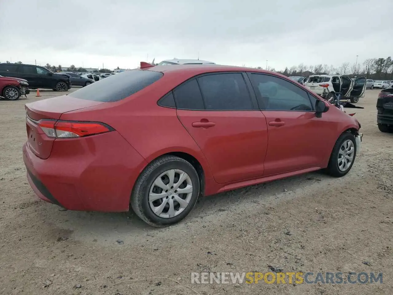 3 fotografías del automóvil dañado 5YFEPRAE6LP145988 TOYOTA COROLLA 2020