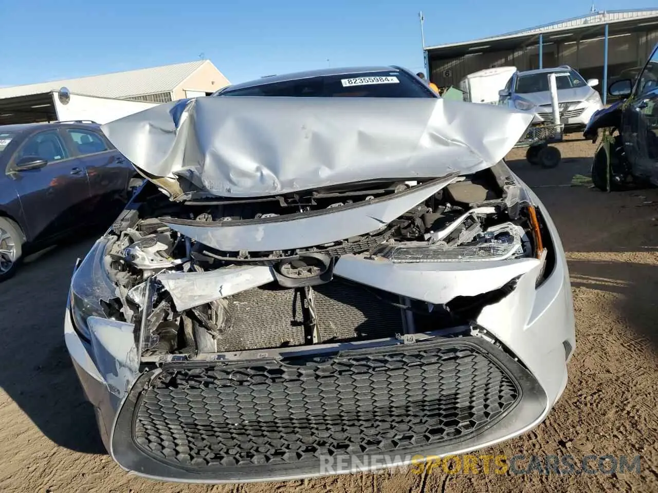 5 fotografías del automóvil dañado 5YFEPRAE7LP006209 TOYOTA COROLLA 2020