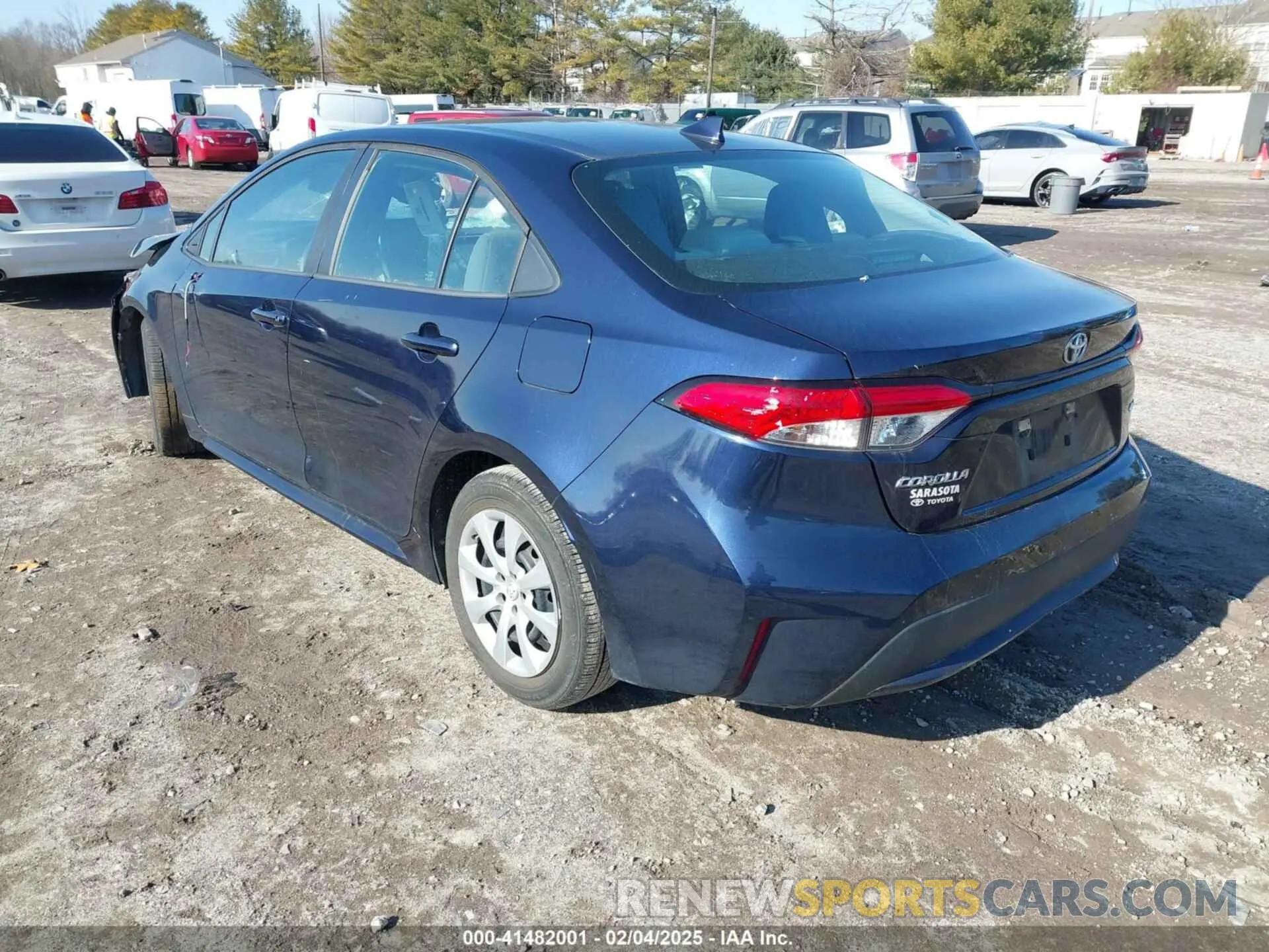 3 fotografías del automóvil dañado 5YFEPRAE7LP007229 TOYOTA COROLLA 2020