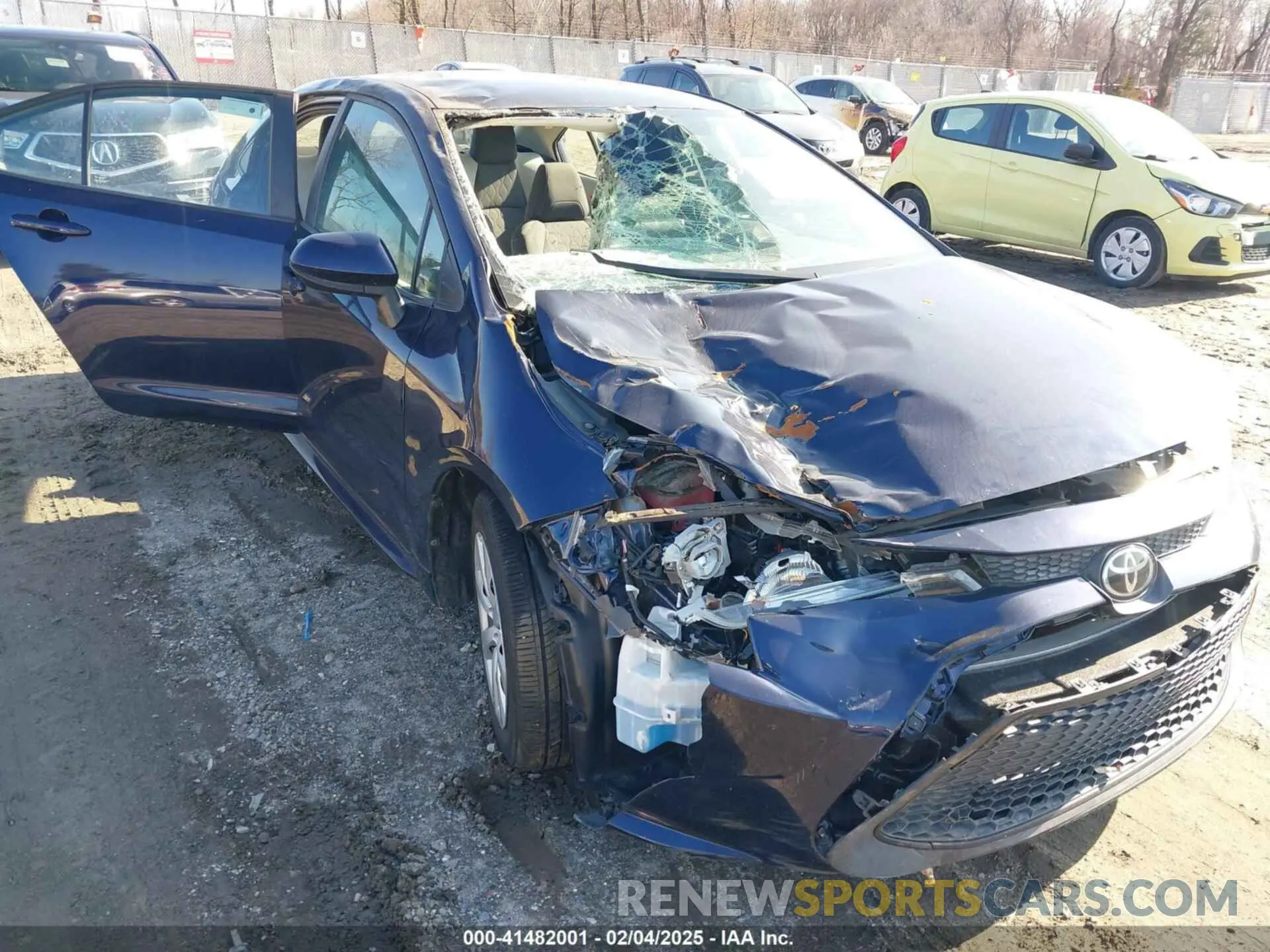6 fotografías del automóvil dañado 5YFEPRAE7LP007229 TOYOTA COROLLA 2020