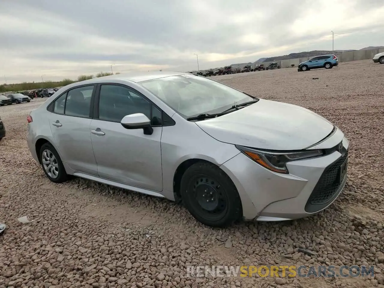 4 fotografías del automóvil dañado 5YFEPRAE7LP018697 TOYOTA COROLLA 2020