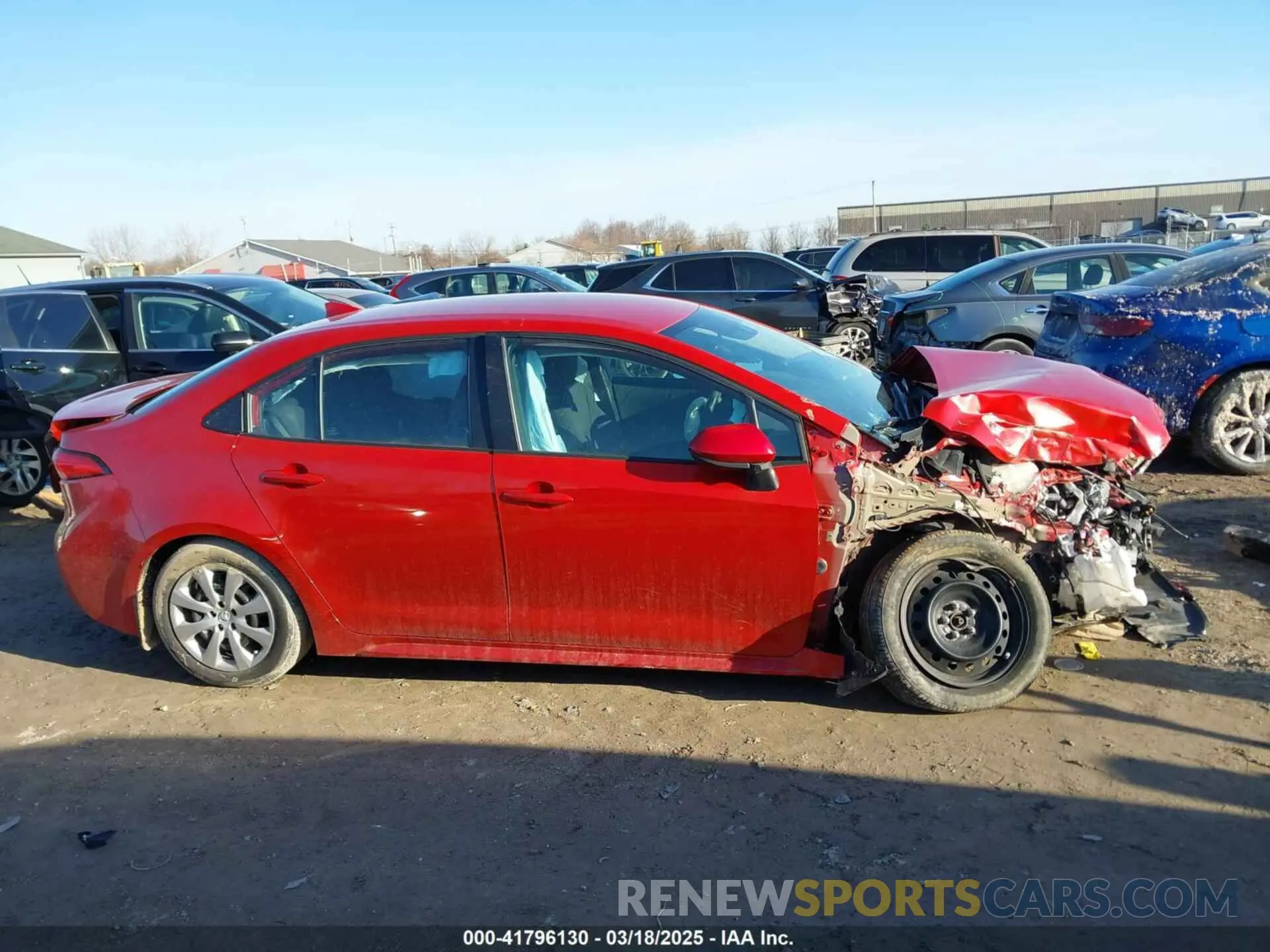 14 fotografías del automóvil dañado 5YFEPRAE7LP025942 TOYOTA COROLLA 2020