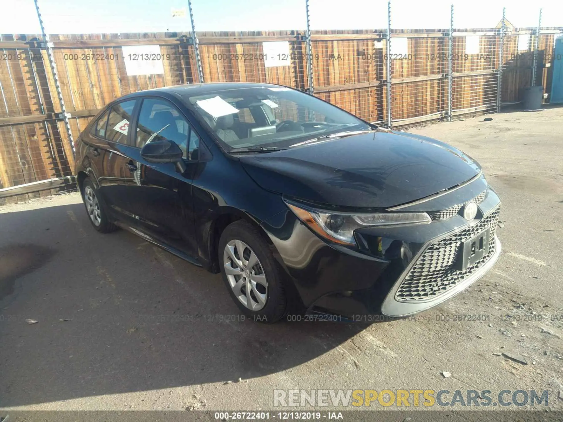 1 fotografías del automóvil dañado 5YFEPRAE7LP029585 TOYOTA COROLLA 2020