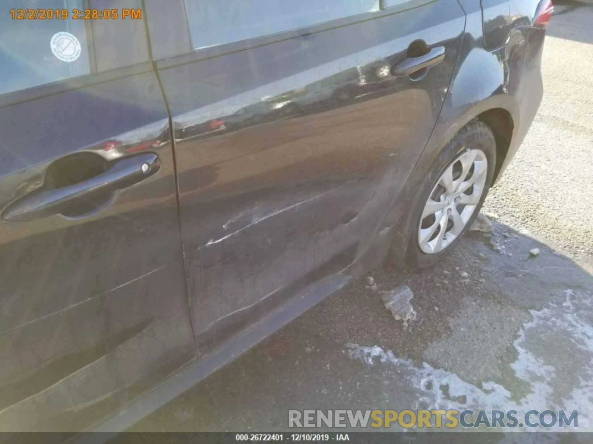 14 fotografías del automóvil dañado 5YFEPRAE7LP029585 TOYOTA COROLLA 2020
