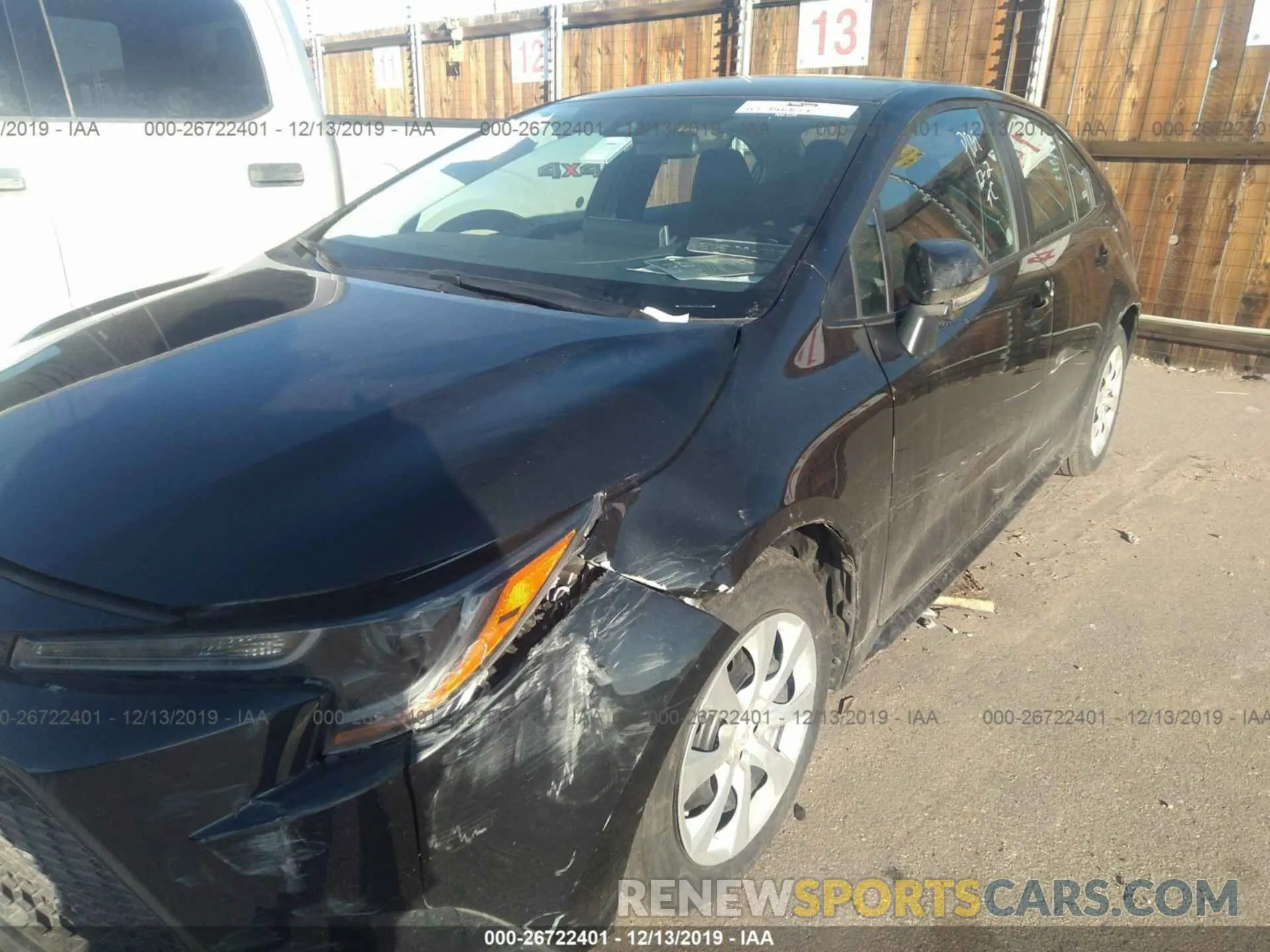 6 fotografías del automóvil dañado 5YFEPRAE7LP029585 TOYOTA COROLLA 2020
