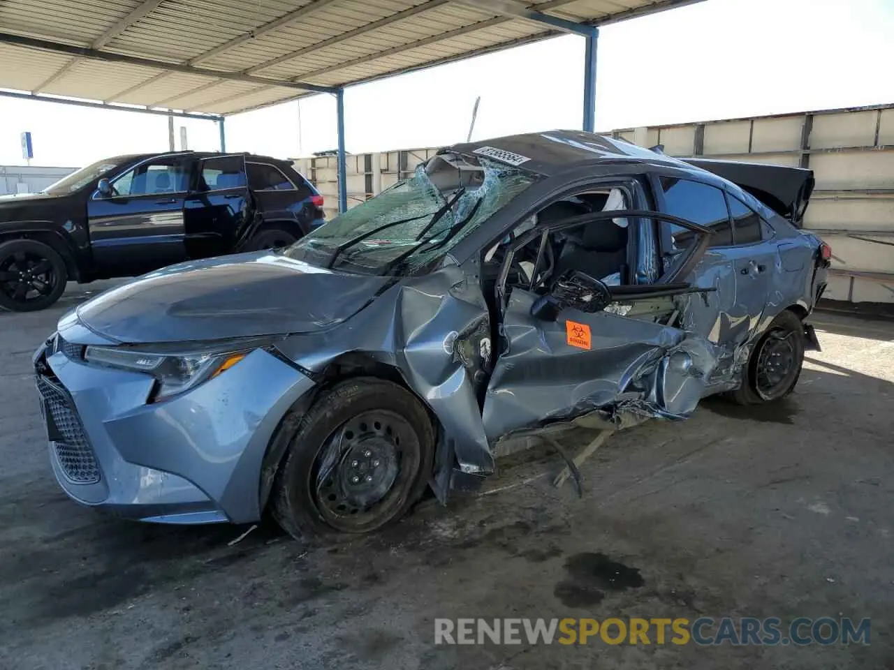 1 fotografías del automóvil dañado 5YFEPRAE7LP037623 TOYOTA COROLLA 2020