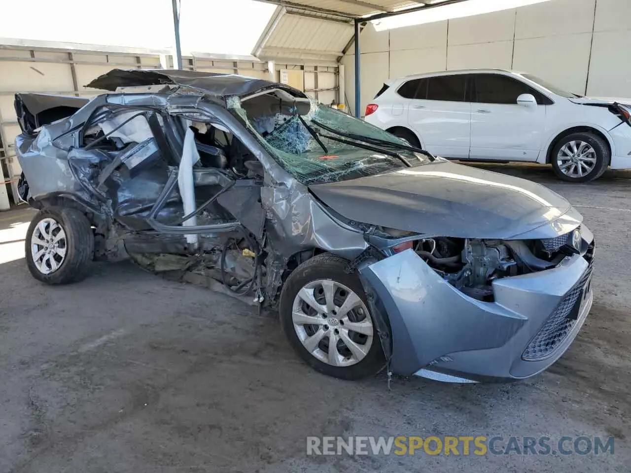 4 fotografías del automóvil dañado 5YFEPRAE7LP037623 TOYOTA COROLLA 2020