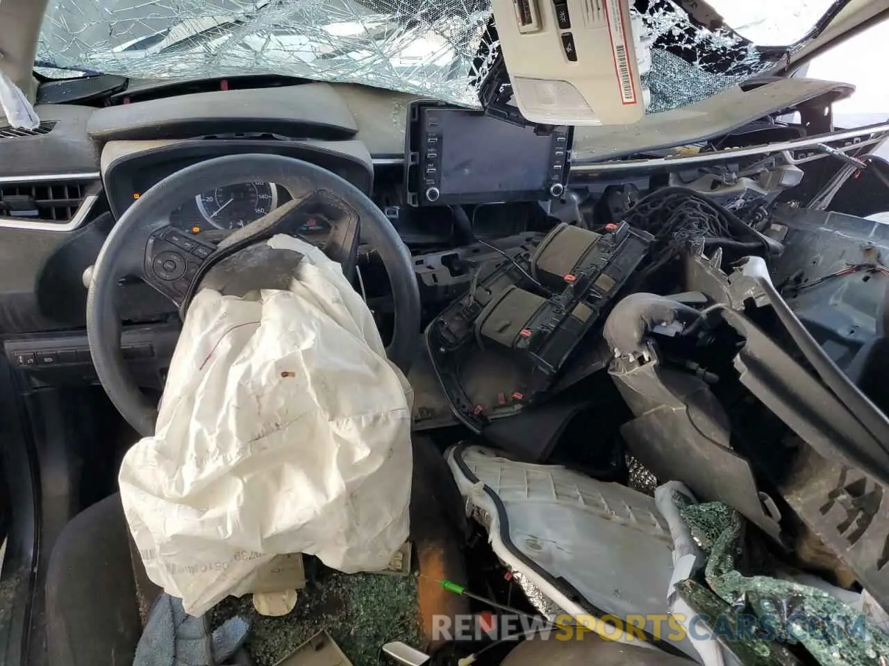 8 fotografías del automóvil dañado 5YFEPRAE7LP037623 TOYOTA COROLLA 2020
