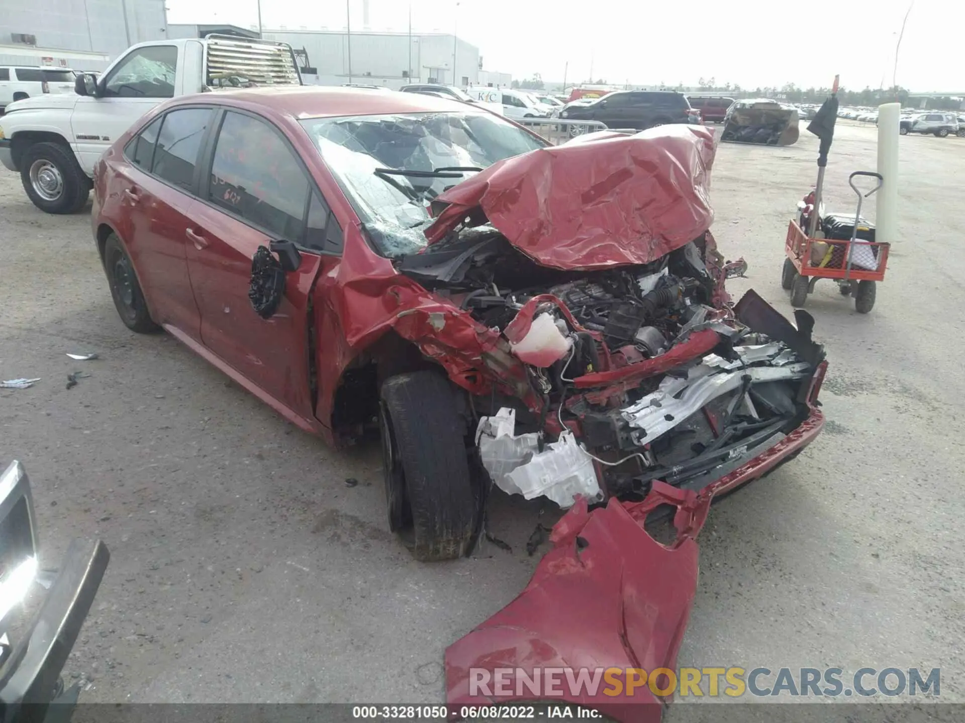 1 fotografías del automóvil dañado 5YFEPRAE7LP046127 TOYOTA COROLLA 2020