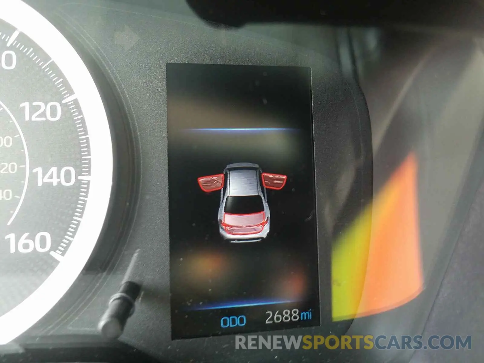 8 fotografías del automóvil dañado 5YFEPRAE7LP053272 TOYOTA COROLLA 2020