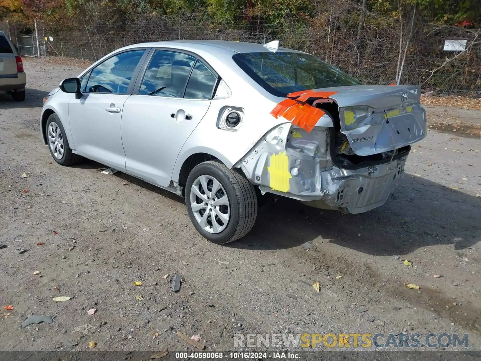 3 fotografías del automóvil dañado 5YFEPRAE7LP065079 TOYOTA COROLLA 2020