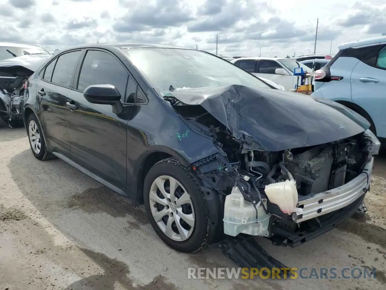 1 fotografías del automóvil dañado 5YFEPRAE7LP073652 TOYOTA COROLLA 2020