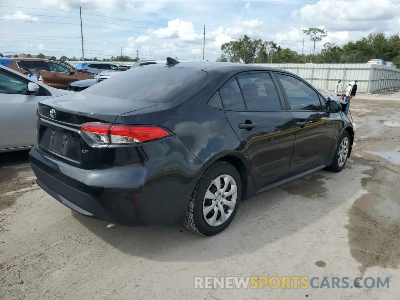 4 fotografías del automóvil dañado 5YFEPRAE7LP073652 TOYOTA COROLLA 2020
