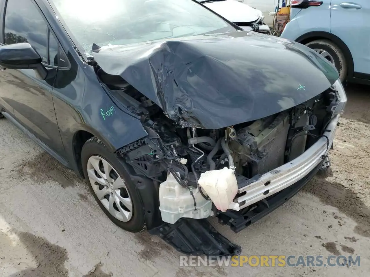 9 fotografías del automóvil dañado 5YFEPRAE7LP073652 TOYOTA COROLLA 2020