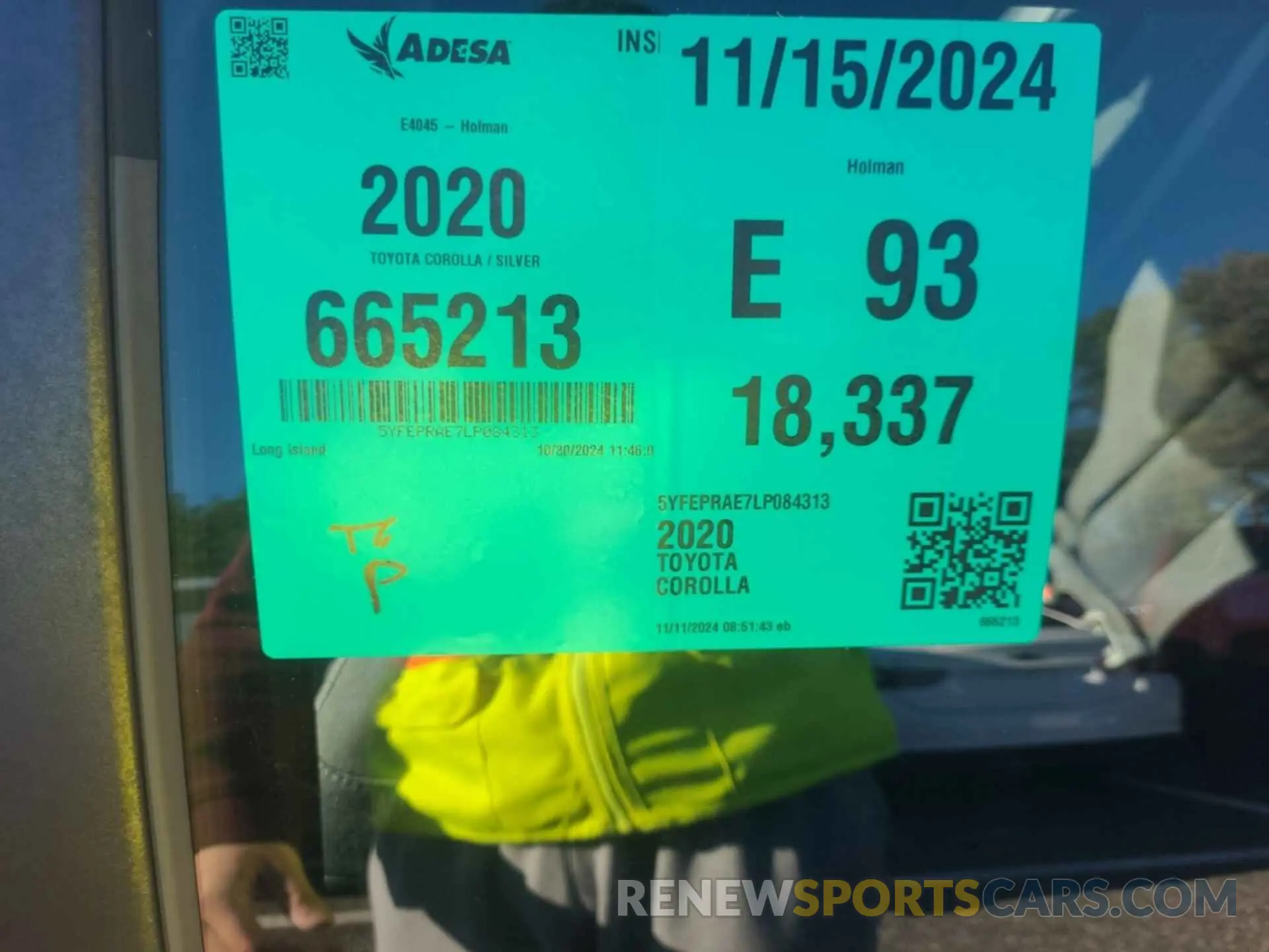 31 fotografías del automóvil dañado 5YFEPRAE7LP084313 TOYOTA COROLLA 2020