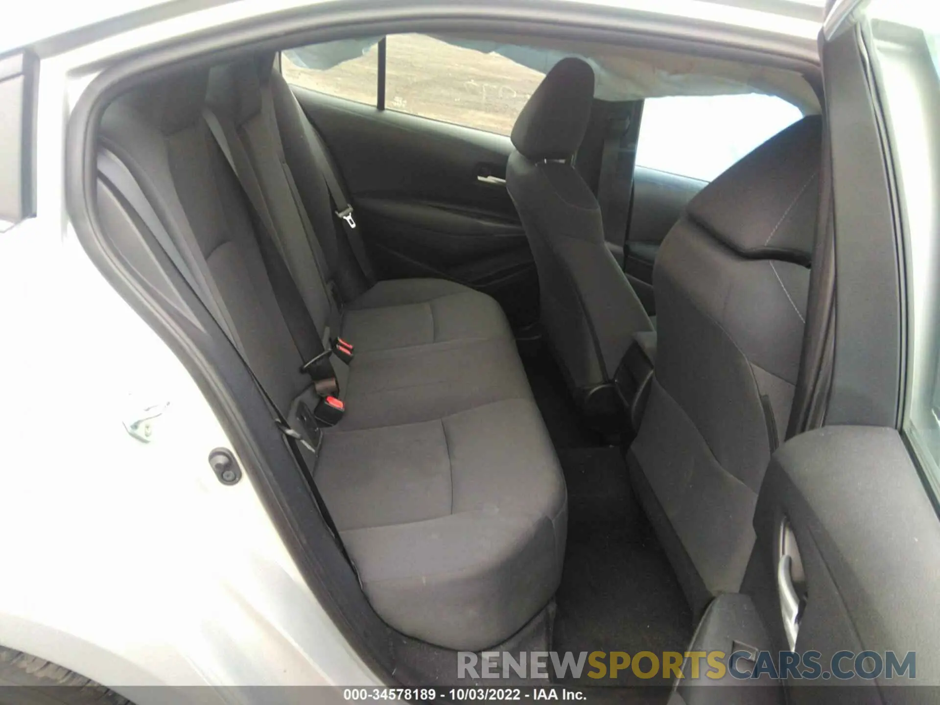 8 fotografías del automóvil dañado 5YFEPRAE7LP085297 TOYOTA COROLLA 2020