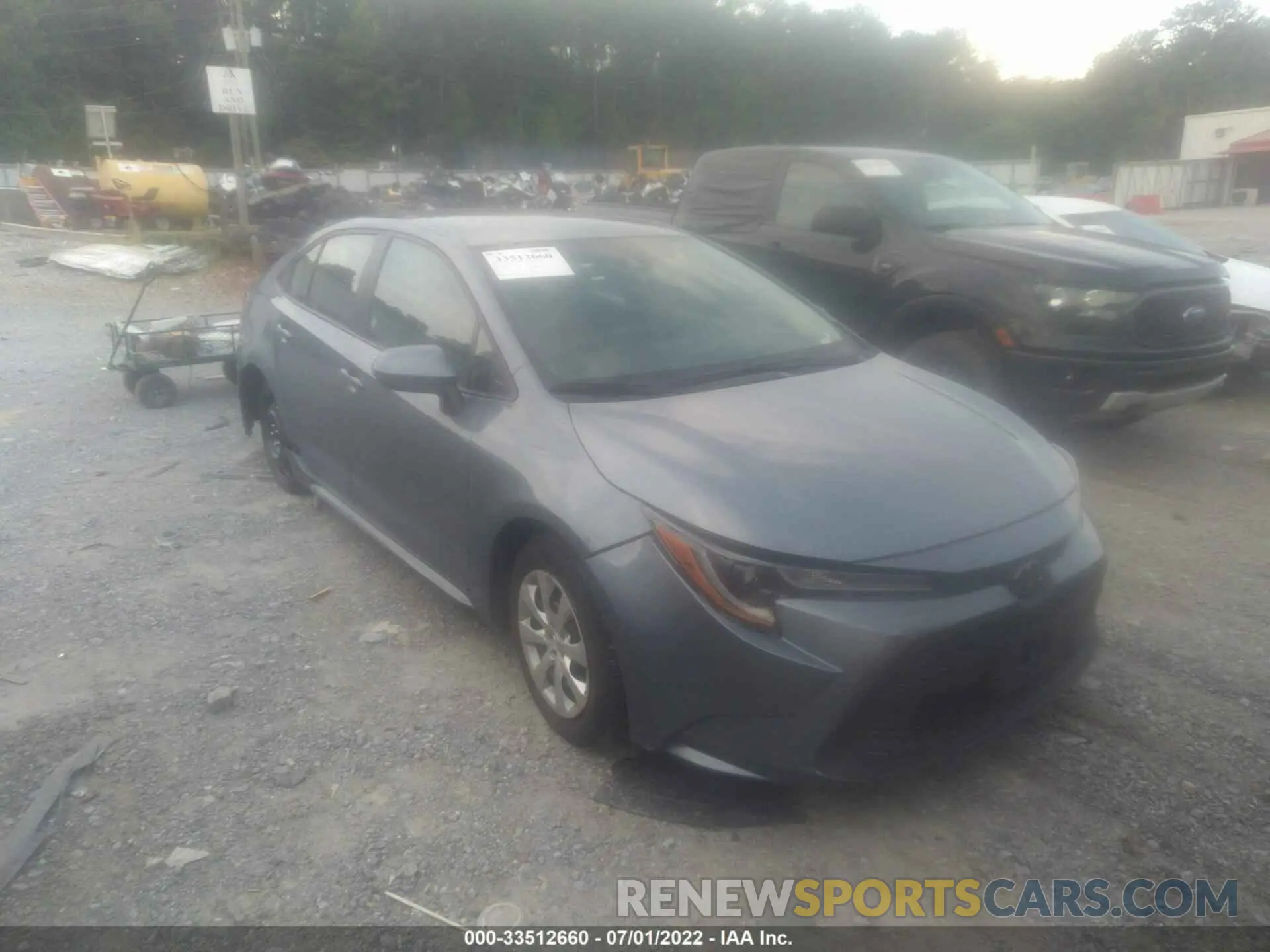 1 fotografías del automóvil dañado 5YFEPRAE7LP106150 TOYOTA COROLLA 2020