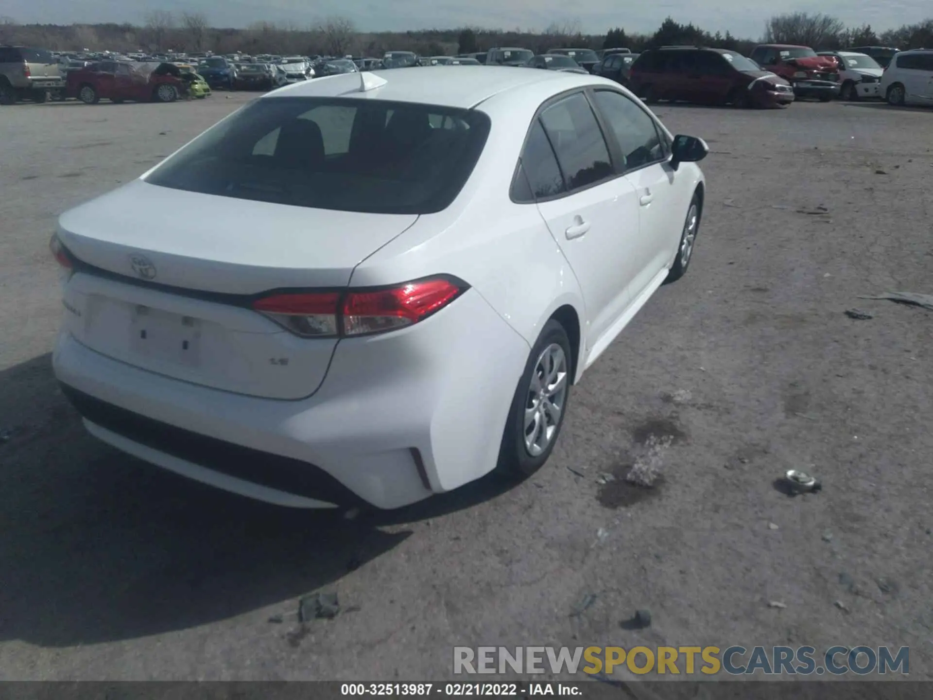 4 fotografías del automóvil dañado 5YFEPRAE7LP109923 TOYOTA COROLLA 2020