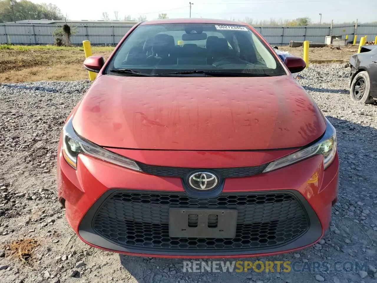 5 fotografías del automóvil dañado 5YFEPRAE7LP110487 TOYOTA COROLLA 2020