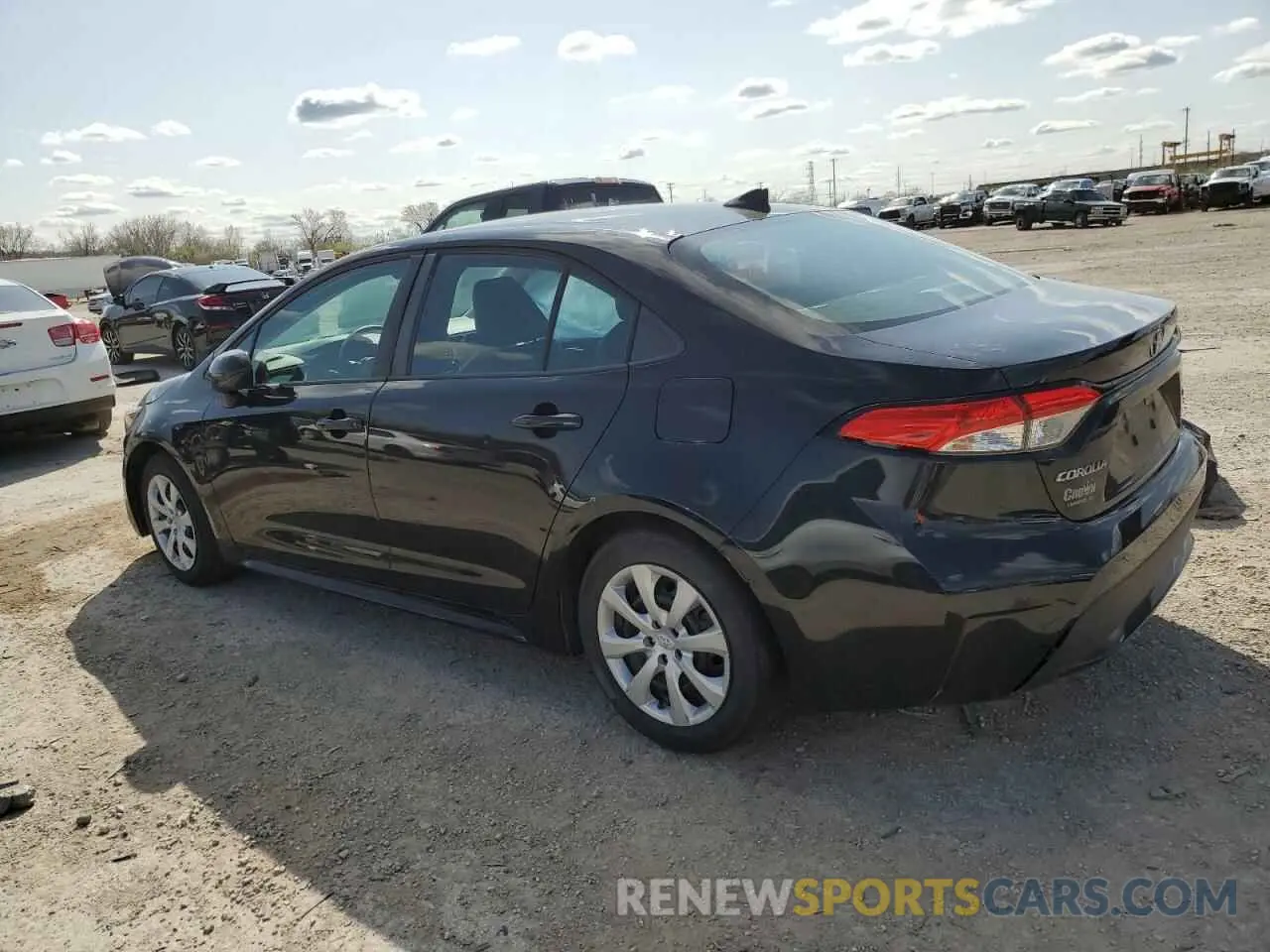 2 fotografías del automóvil dañado 5YFEPRAE7LP113552 TOYOTA COROLLA 2020