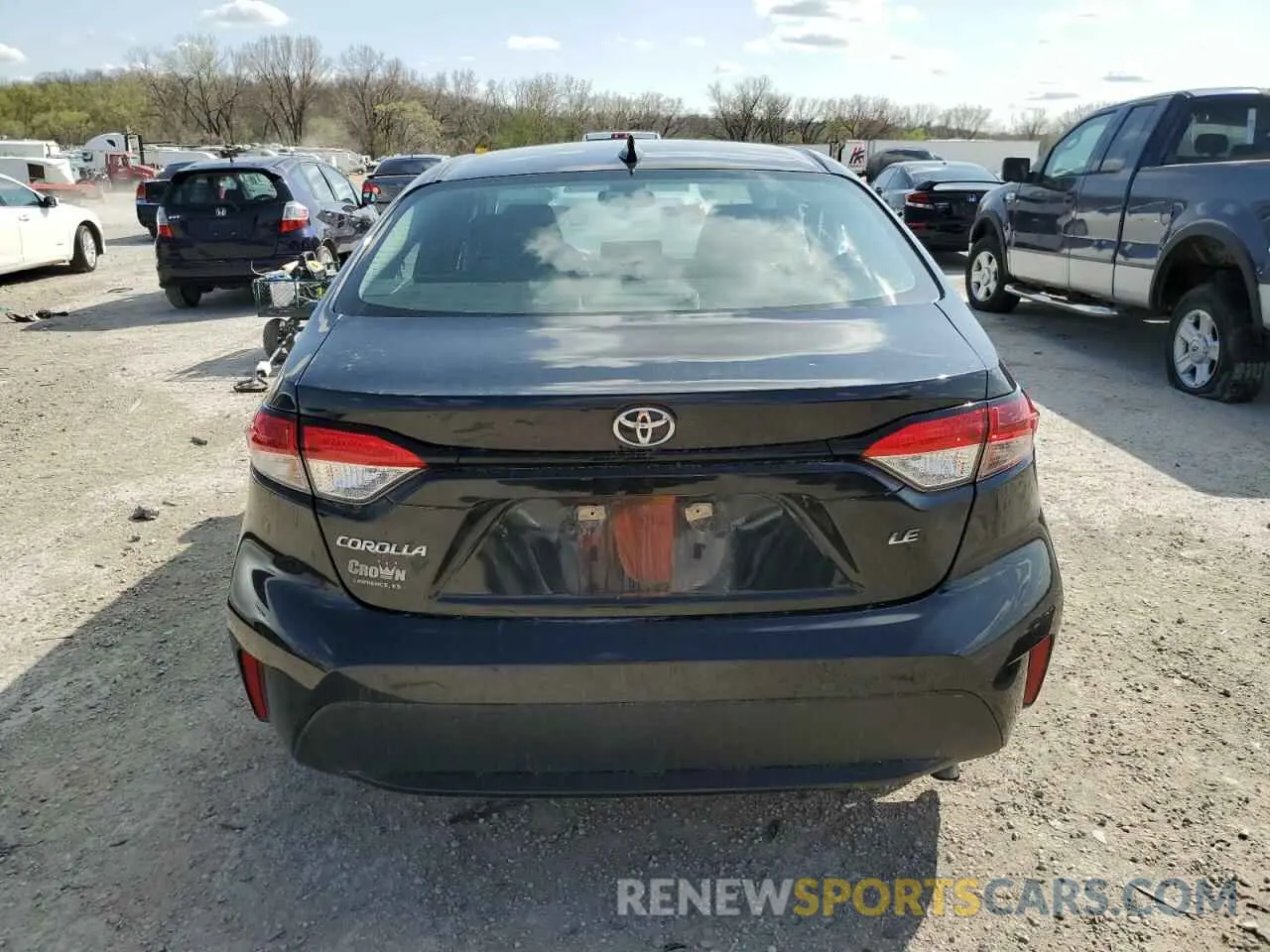 6 fotografías del automóvil dañado 5YFEPRAE7LP113552 TOYOTA COROLLA 2020