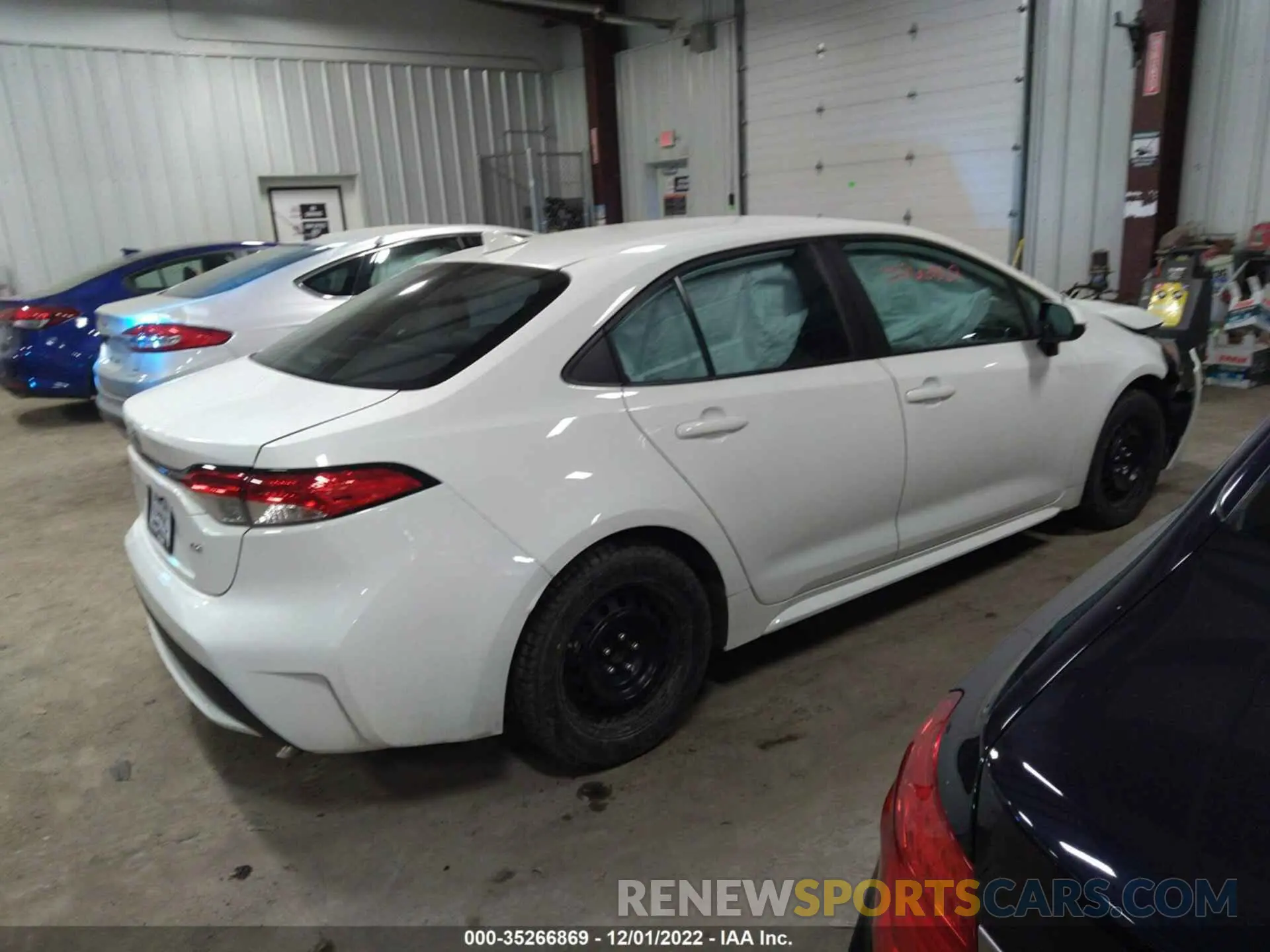 4 fotografías del automóvil dañado 5YFEPRAE7LP118072 TOYOTA COROLLA 2020