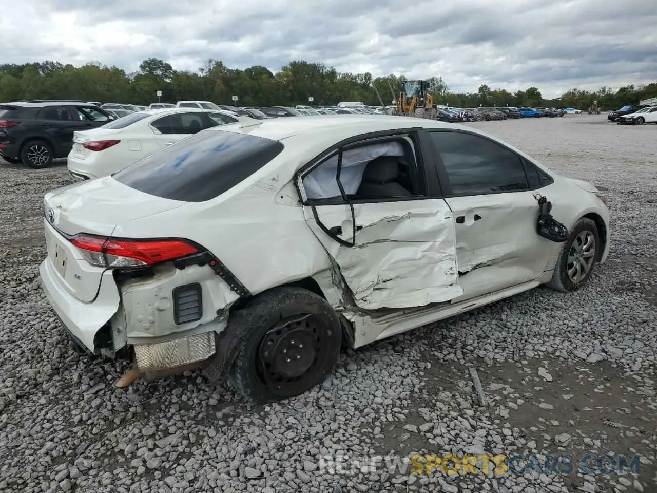 3 fotografías del automóvil dañado 5YFEPRAE7LP122588 TOYOTA COROLLA 2020