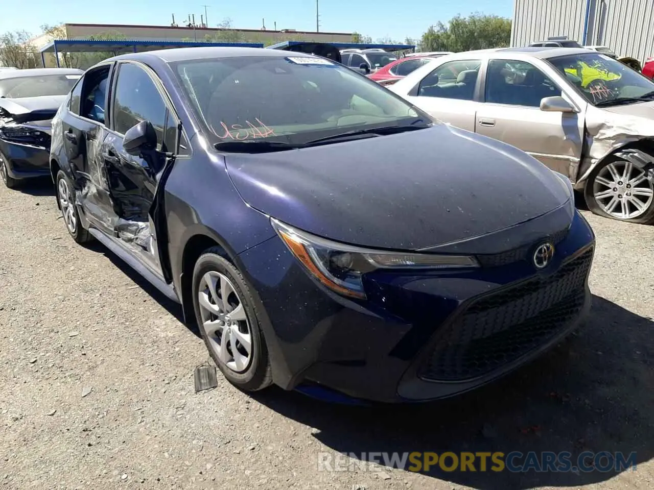1 fotografías del automóvil dañado 5YFEPRAE7LP140508 TOYOTA COROLLA 2020