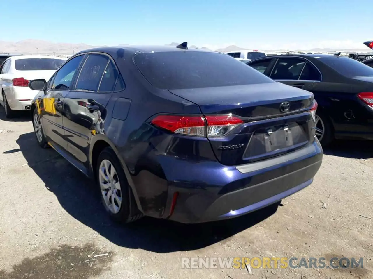 3 fotografías del automóvil dañado 5YFEPRAE7LP140508 TOYOTA COROLLA 2020